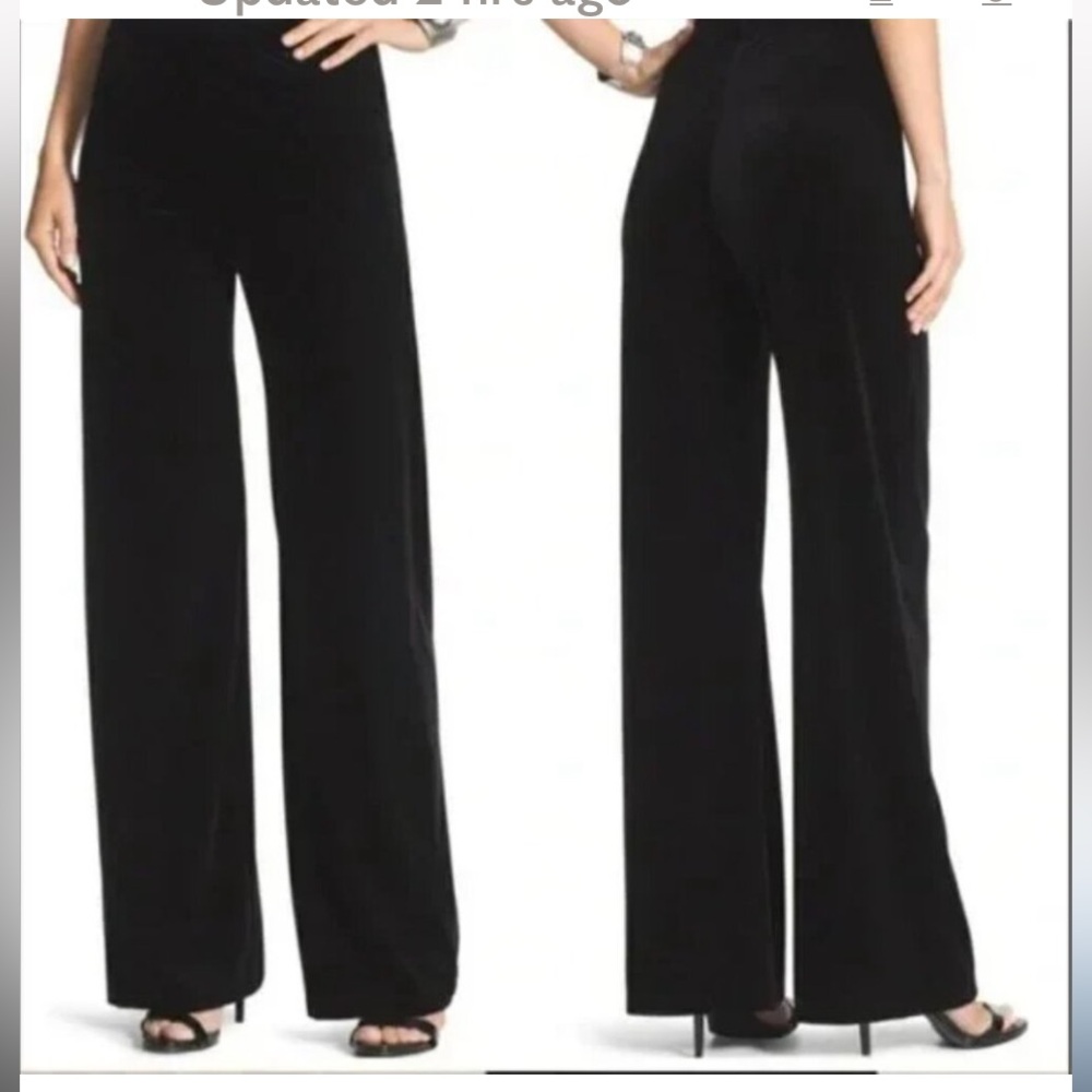 50%OFF W❤️ Chico’s Travelers Slinky Knit Wide Leg Pants size 3 short 153